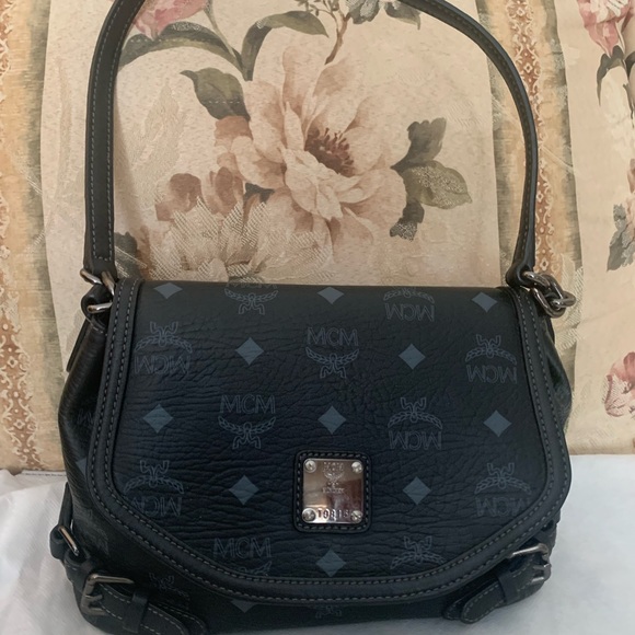 MCM Black Crossbody Bag with Monogram - Picture 9 of 16